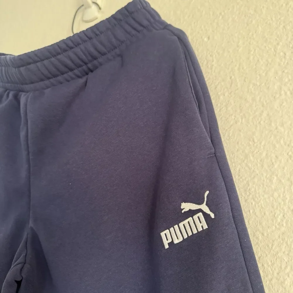 NEW Puma Sweatpants Mens Small Navy Blue Joggers Athletic Pants Casual Logo - Picture 5 of 16